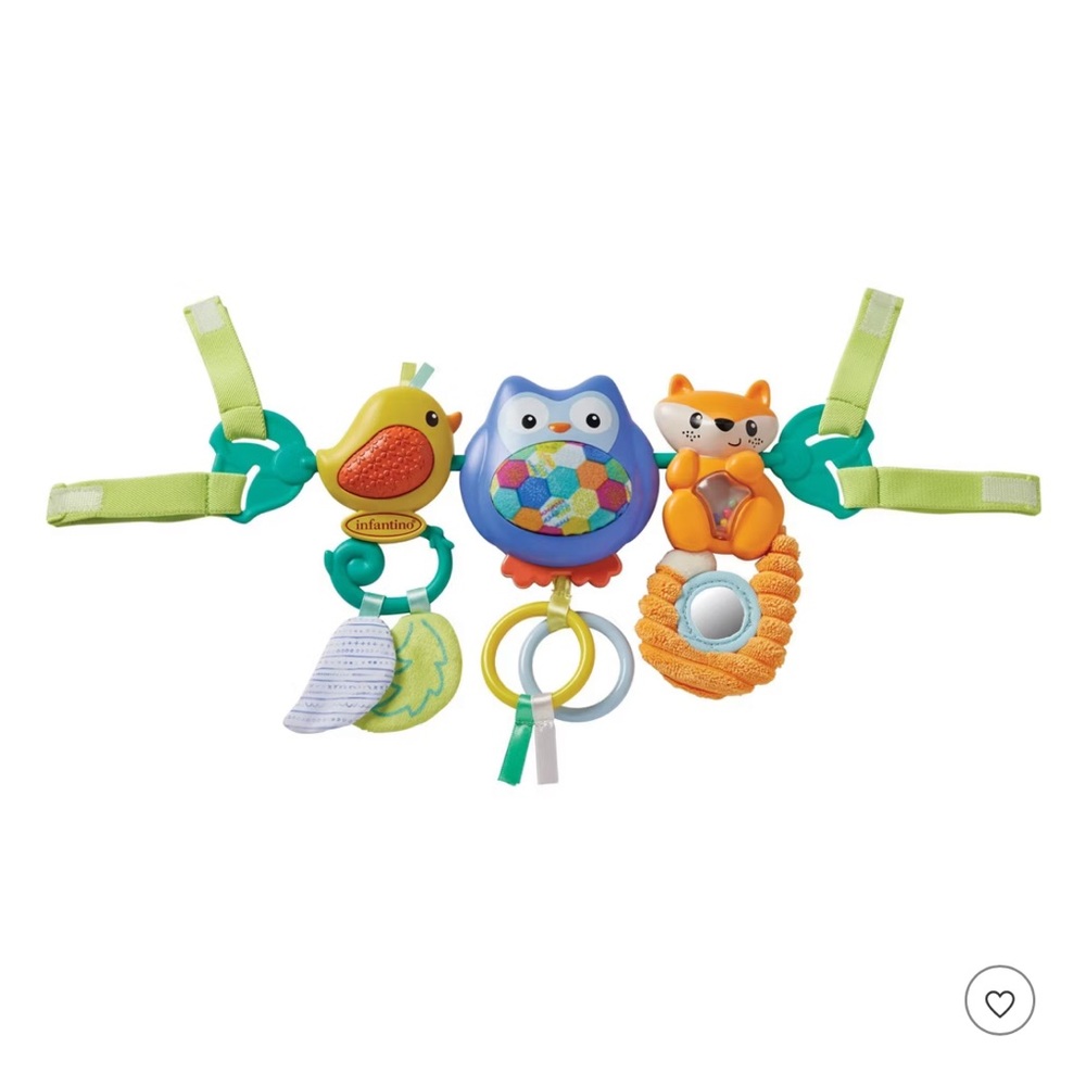 Infantino Owl and Friends Play Set with Green and Blue Accents